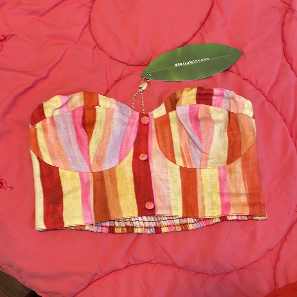 FARM Rio bandeau top - Picture 2 of 6
